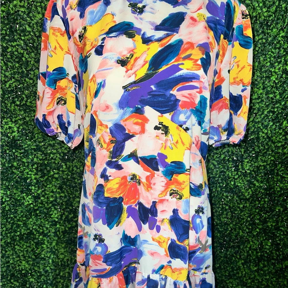 Retro 80’s vibe dress drop waist party dress open back boohoo size 12